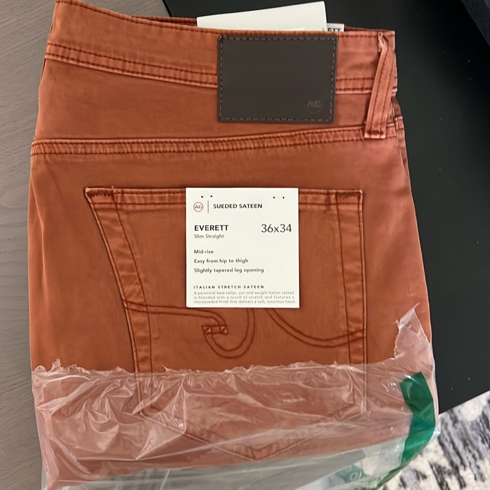 AG Everett Sueded Sateen 36”x34” - Color: Sulfur Warm Cinnamon - NWT